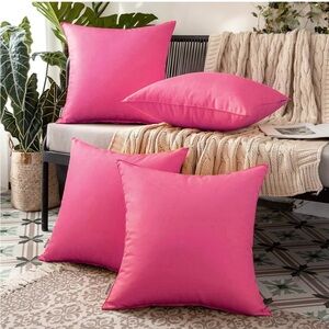 Miulee Pack of 4 Outdoor Pillow Covers
